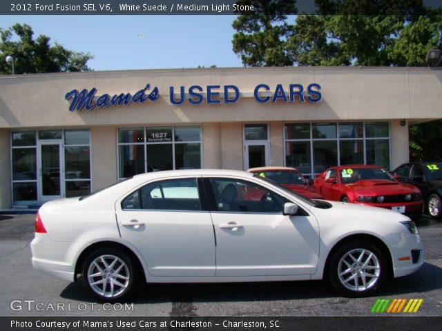 2012 Ford Fusion SEL V6 in White Suede