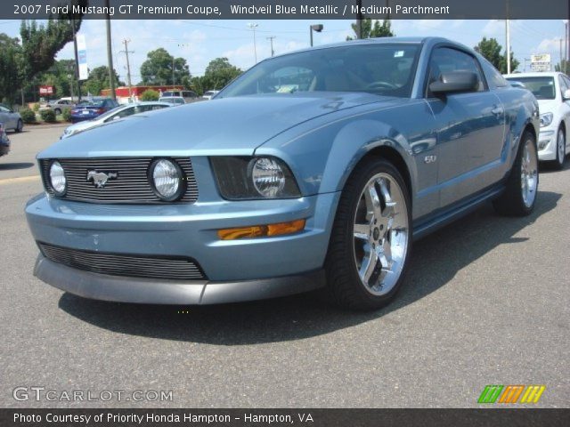 2007 Ford Mustang GT Premium Coupe in Windveil Blue Metallic