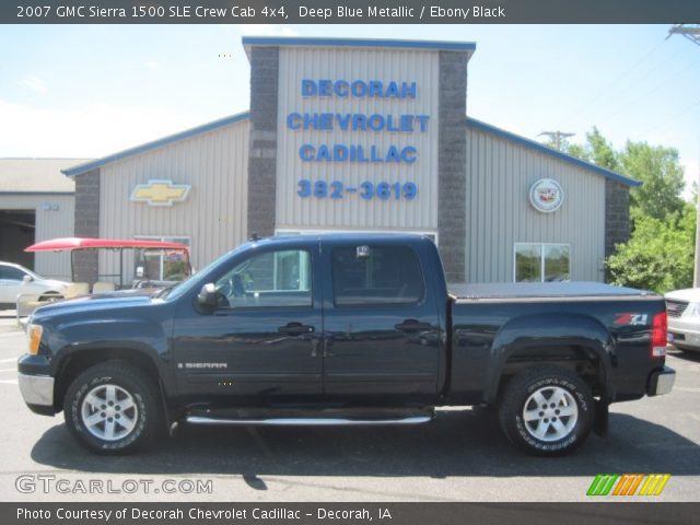 2007 GMC Sierra 1500 SLE Crew Cab 4x4 in Deep Blue Metallic