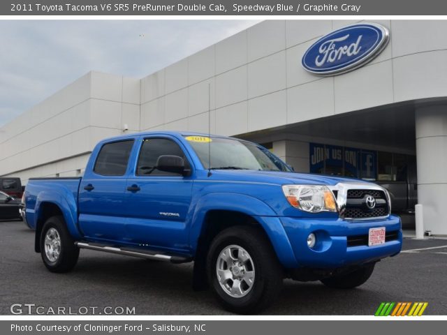 2011 Toyota Tacoma V6 SR5 PreRunner Double Cab in Speedway Blue