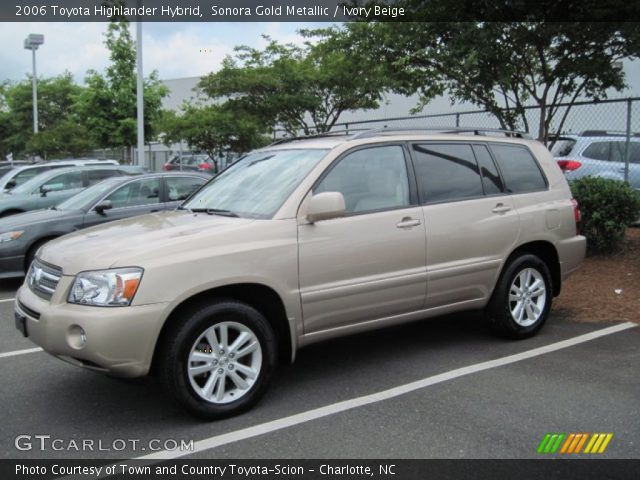 2006 Toyota Highlander Hybrid in Sonora Gold Metallic
