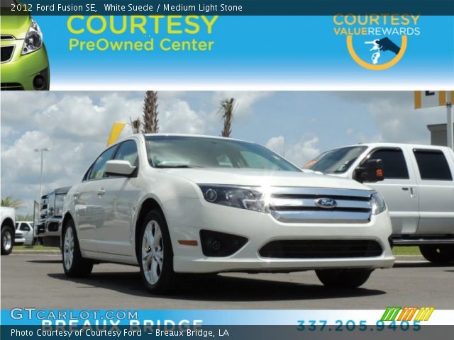 2012 Ford Fusion SE in White Suede