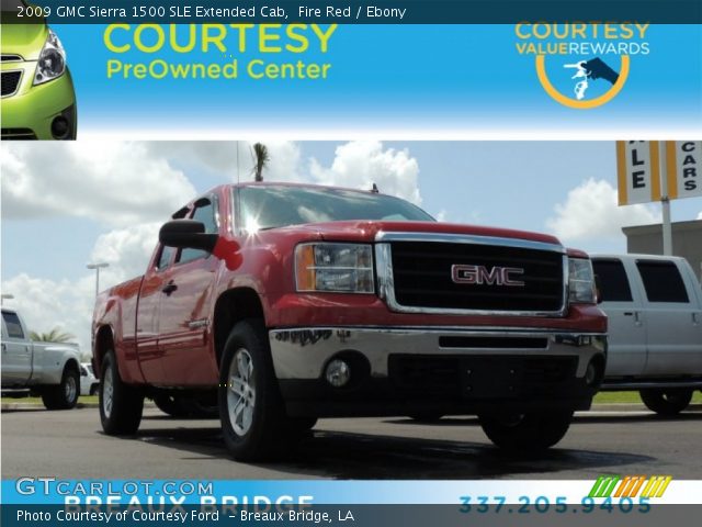 2009 GMC Sierra 1500 SLE Extended Cab in Fire Red
