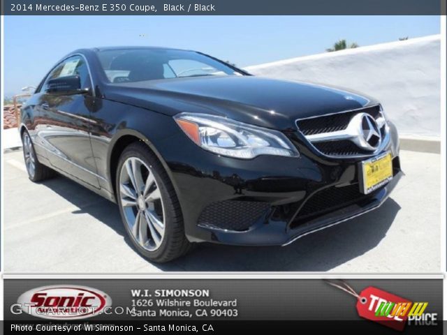 2014 Mercedes-Benz E 350 Coupe in Black