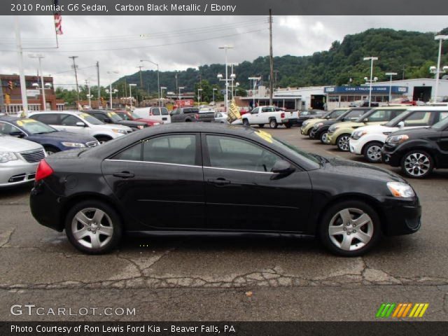 2010 Pontiac G6 Sedan in Carbon Black Metallic