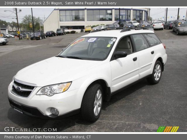 2008 Subaru Outback 2.5i Wagon in Satin White Pearl