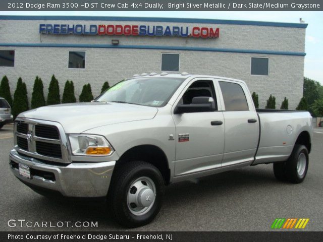 2012 Dodge Ram 3500 HD ST Crew Cab 4x4 Dually in Bright Silver Metallic