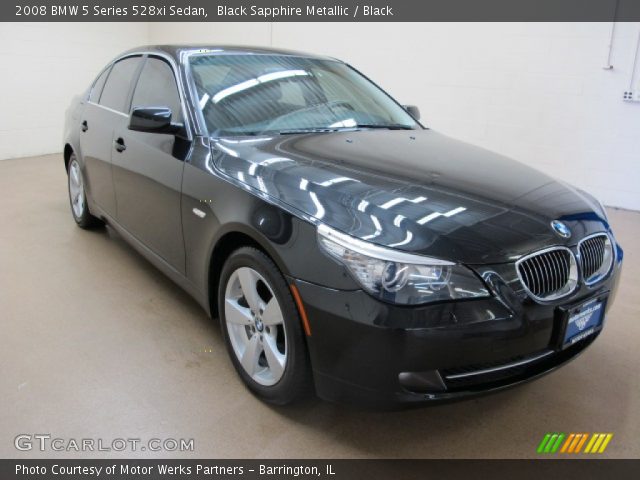 2008 BMW 5 Series 528xi Sedan in Black Sapphire Metallic