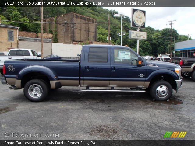 2013 Ford F350 Super Duty Lariat Crew Cab 4x4 Dually in Blue Jeans Metallic