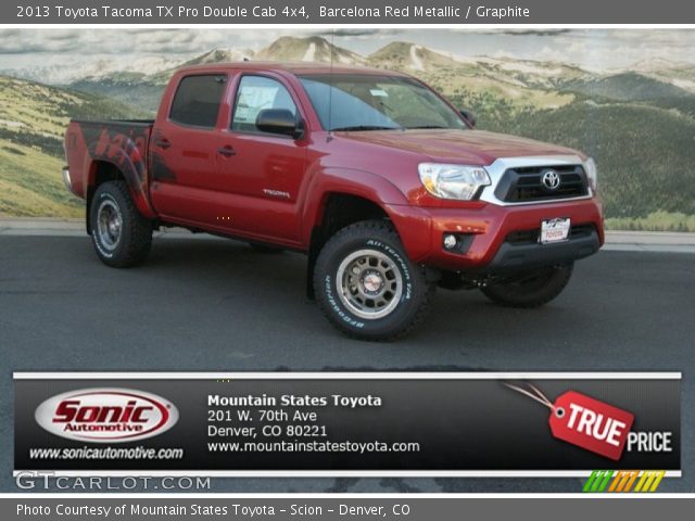 2013 Toyota Tacoma TX Pro Double Cab 4x4 in Barcelona Red Metallic