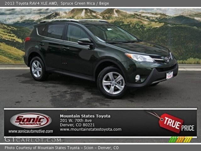 2013 Toyota RAV4 XLE AWD in Spruce Green Mica