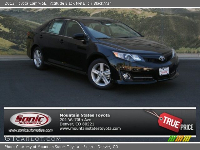 2013 Toyota Camry SE in Attitude Black Metallic