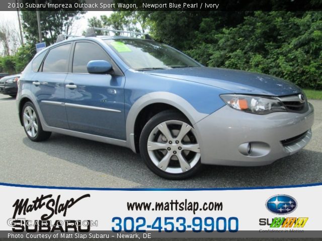 2010 Subaru Impreza Outback Sport Wagon in Newport Blue Pearl