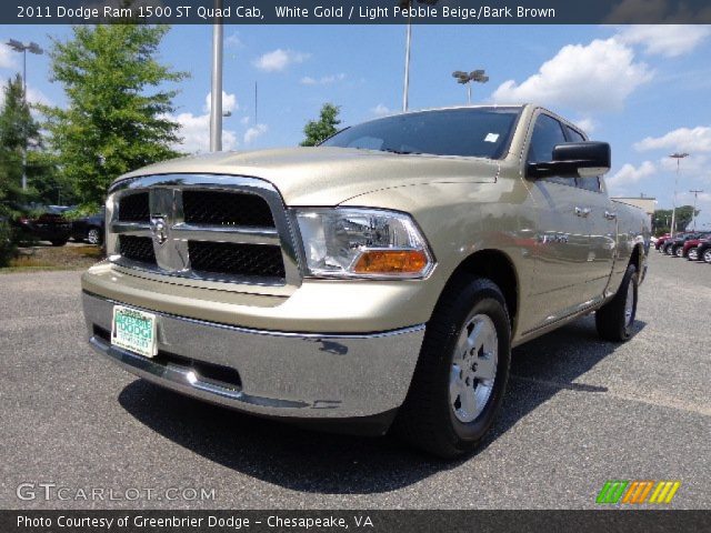 2011 Dodge Ram 1500 ST Quad Cab in White Gold