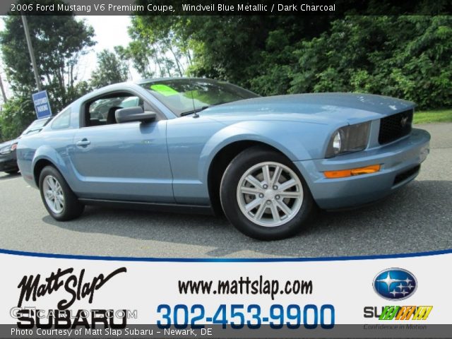 2006 Ford Mustang V6 Premium Coupe in Windveil Blue Metallic