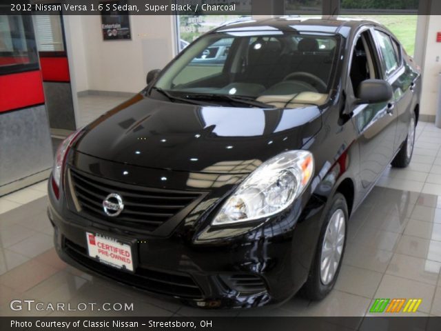 2012 Nissan Versa 1.6 S Sedan in Super Black