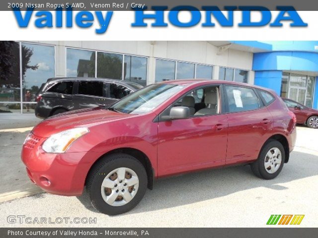 2009 Nissan Rogue S AWD in Venom Red