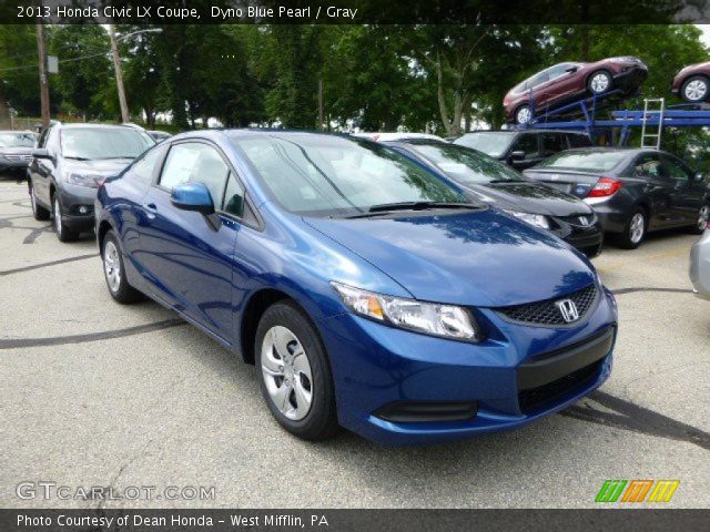 2013 Honda Civic LX Coupe in Dyno Blue Pearl