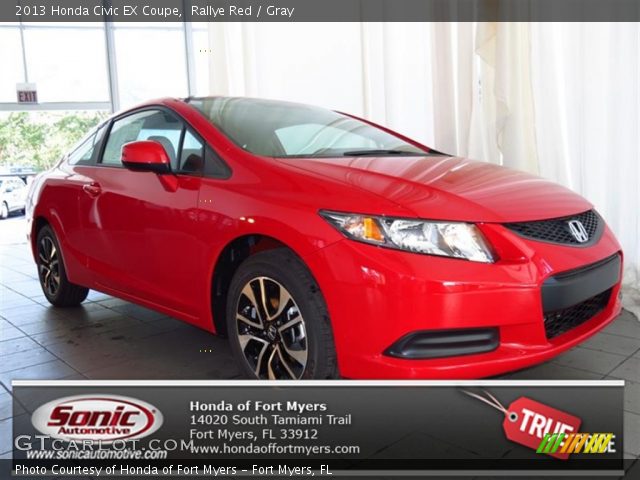 2013 Honda Civic EX Coupe in Rallye Red