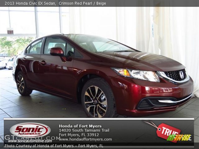 2013 Honda Civic EX Sedan in Crimson Red Pearl