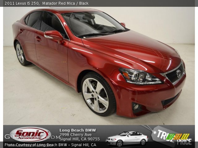 2011 Lexus IS 250 in Matador Red Mica