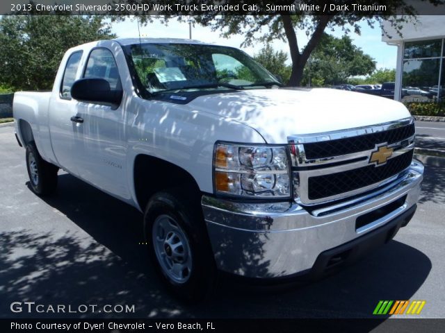 2013 Chevrolet Silverado 2500HD Work Truck Extended Cab in Summit White