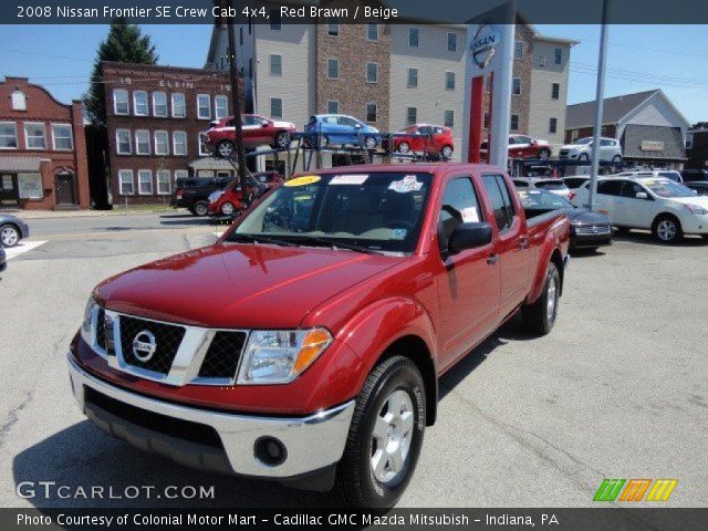 2008 Nissan Frontier SE Crew Cab 4x4 in Red Brawn