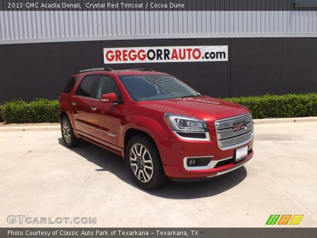 2013 GMC Acadia Denali in Crystal Red Tintcoat