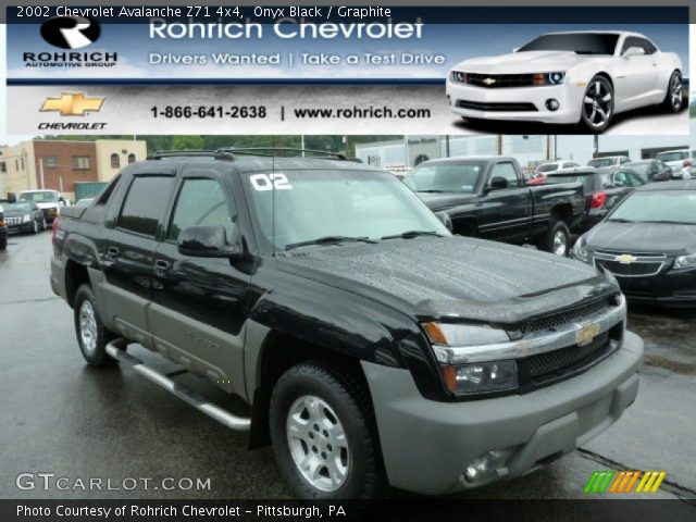 2002 Chevrolet Avalanche Z71 4x4 in Onyx Black