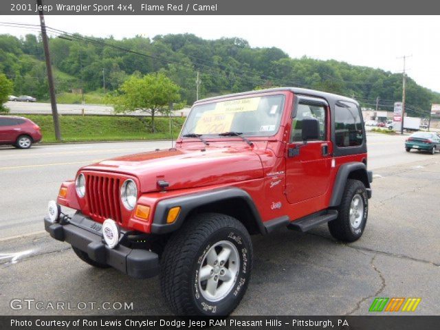 2001 Jeep Wrangler Sport 4x4 in Flame Red