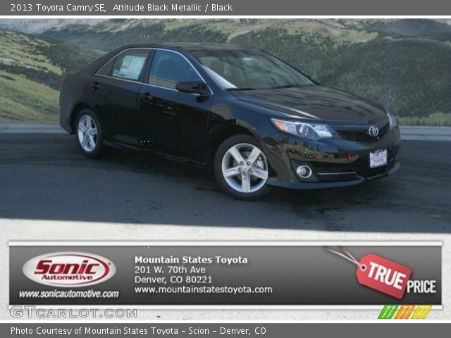 2013 Toyota Camry SE in Attitude Black Metallic