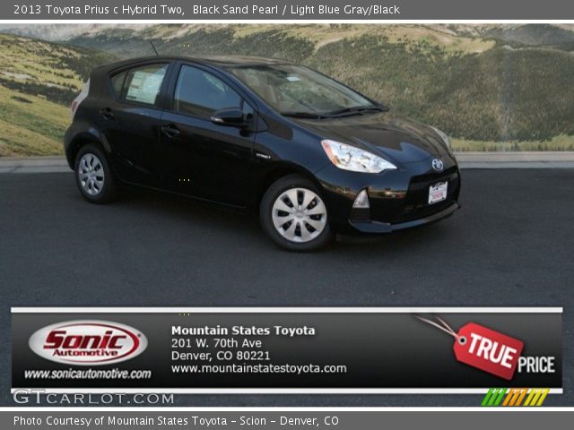 2013 Toyota Prius c Hybrid Two in Black Sand Pearl