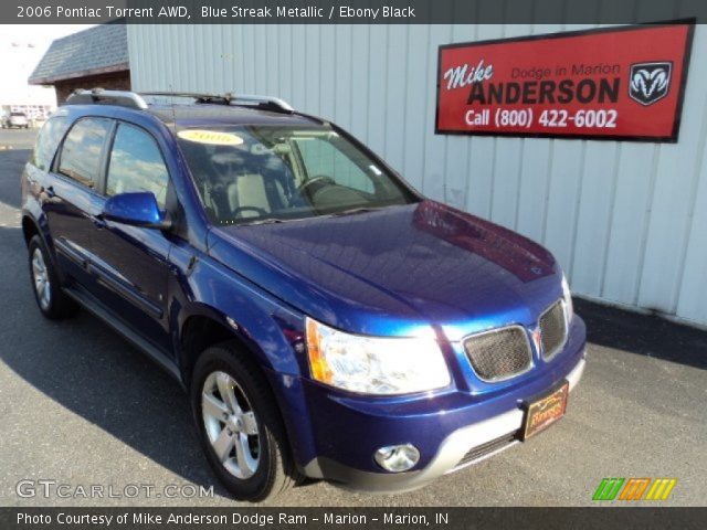 2006 Pontiac Torrent AWD in Blue Streak Metallic