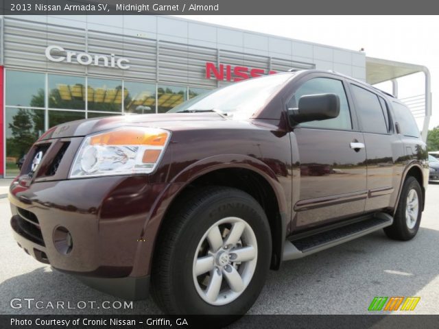 2013 Nissan Armada SV in Midnight Garnet