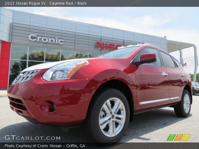 2013 Nissan Rogue SV in Cayenne Red