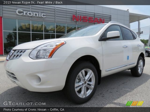 2013 Nissan Rogue SV in Pearl White