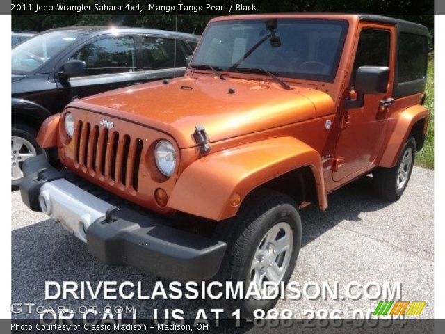 2011 Jeep Wrangler Sahara 4x4 in Mango Tango Pearl