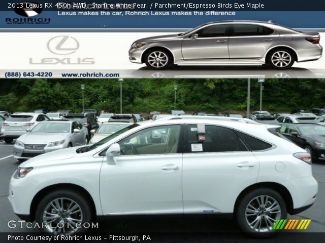 2013 Lexus RX 450h AWD in Starfire White Pearl