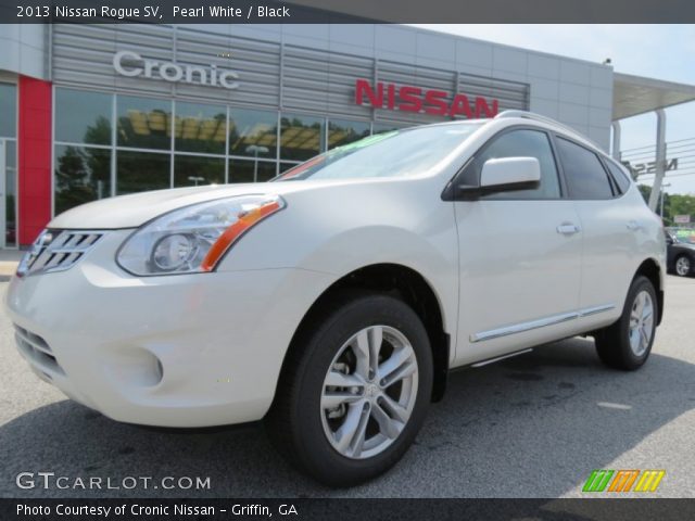 2013 Nissan Rogue SV in Pearl White