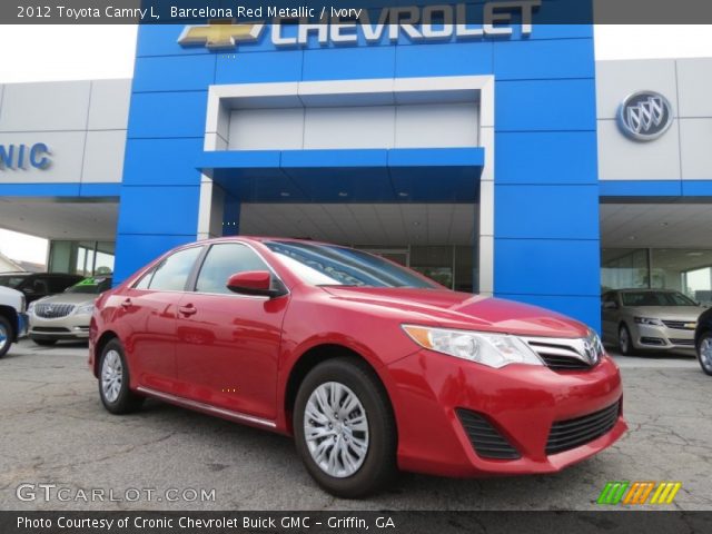 2012 Toyota Camry L in Barcelona Red Metallic