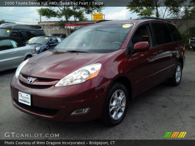 2006 Toyota Sienna XLE AWD in Salsa Red Pearl