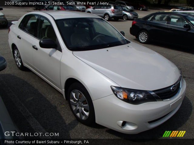 2008 Subaru Impreza 2.5i Sedan in Satin White Pearl