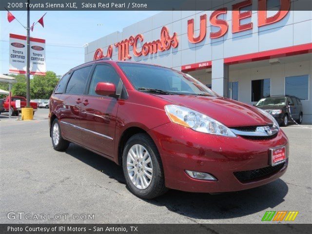 2008 Toyota Sienna XLE in Salsa Red Pearl