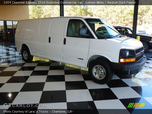 2004 Chevrolet Express 3500 Extended Commercial Van in Summit White
