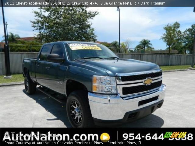 2011 Chevrolet Silverado 2500HD LS Crew Cab 4x4 in Blue Granite Metallic