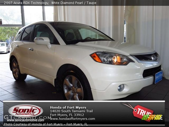 2007 Acura RDX Technology in White Diamond Pearl