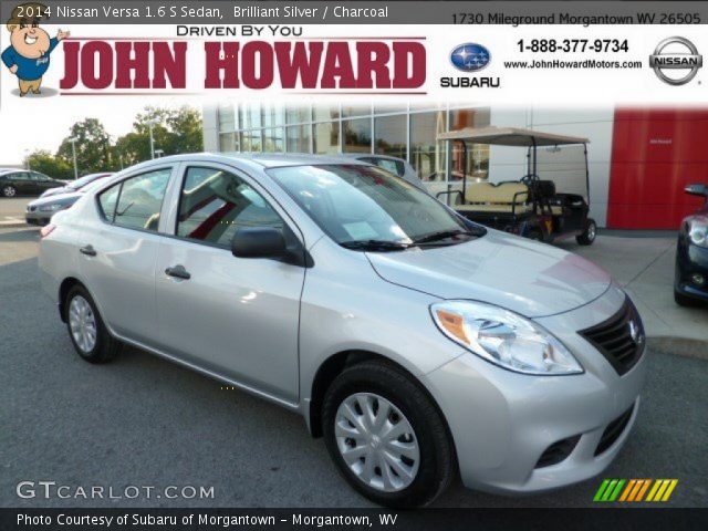 2014 Nissan Versa 1.6 S Sedan in Brilliant Silver