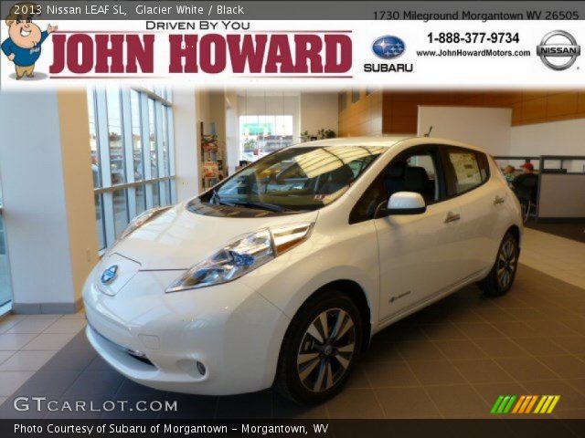 2013 Nissan LEAF SL in Glacier White