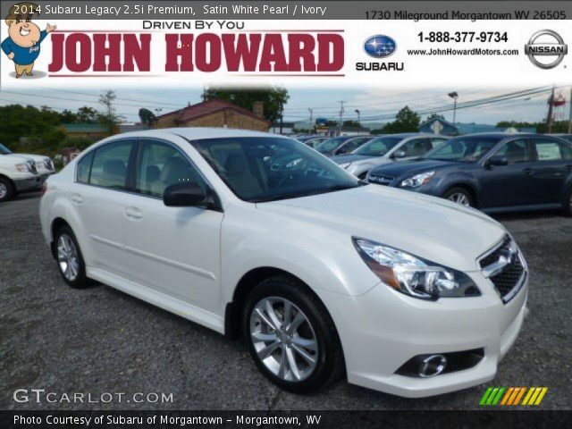 2014 Subaru Legacy 2.5i Premium in Satin White Pearl