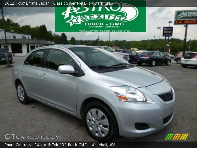 2012 Toyota Yaris Sedan in Classic Silver Metallic